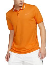 NIKE Court Dry Polo Orange Mens (Storlek: XXL)