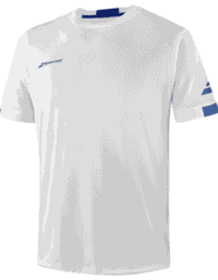 Babolat Crew Neck Tee White Mens (Storlek: XXL)