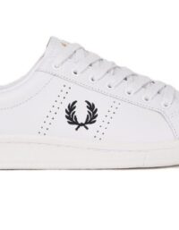 Fred Perry Leather White/Navy Shoes (Storlek: 46)