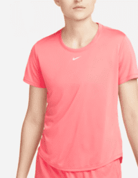 NIKE driFIT One Short Sleeve Top Pink (Storlek: XS)