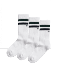 Borg Core Crew Socks White 41-45 3-pack
