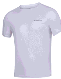 BABOLAT Play Crew Neck Tee White Mens (Storlek: XXL)