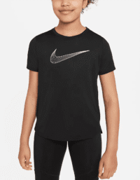 NIKE DriFIT One Tee Black Girls jr (Storlek: XS)