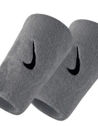 NIKE Swoosh Wristbands Doublewide Silver