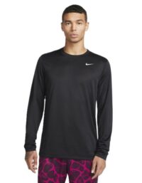 Nike dri-Fit Long Sleeve  Legend Black Mens (Storlek: XXL)