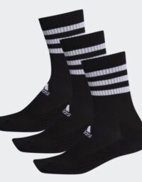 ADIDAS 3-Stripes Cushioned Crew Socks Black 3-pack (Storlek: 34-36)