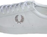 FRED PERRY Spencer Leather White Women (Storlek: 46)