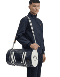FRED PERRY Classic Barrel Bag Navy/ecru