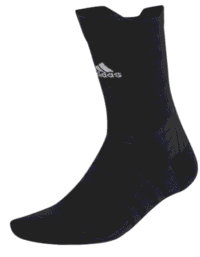 ADIDAS Crew Socks Black 1-pack (Storlek: 43-45)