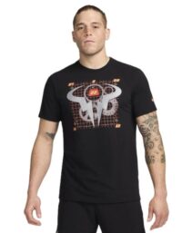 Nike T-shirt Dri-Fit Black Mens (Storlek kläder: XXL)