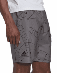ADIDAS Club Graphic Shorts Grey Mens (Storlek: XXL)