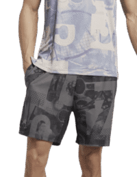 ADIDAS Club Graphic Shorts 7 Grey/Black Mens (Storlek: XXL)