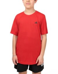 Adidas Club Tee Red Boys Jr (Storlek: XS)