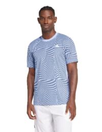 Adidas Club Graph Tee Blue Mens (Storlek: S)