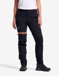 Revolution Race Rambler Lightweight Zip-off Pants Dam Black, Storlek:L
