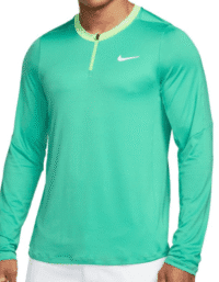 NIKE Court DriFIT Advantage Half Zip Green Mens (Storlek: XS)