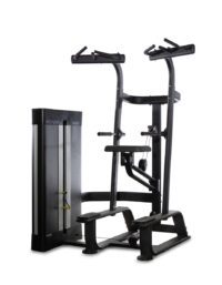 bhfitness Chins/dips med viktmagasin/motvikt stål svart - BH Fitness