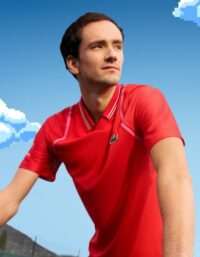 Lacoste Daniil Medvedev Polo Red (Storlek: XL)