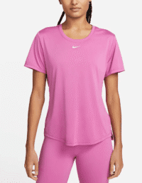 NIKE driFIT One Short Sleeve Top Pink Women (Storlek: XS)
