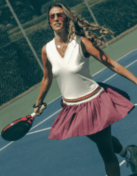 PEACHY Skirt Dress White/Plum Women (Storlek: XL)