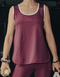PEACHY Side Slit Tank Top plum Women (Storlek: XL)