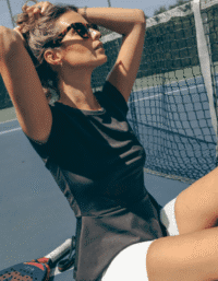 PEACHY Peplum Top Black Women (Storlek: XXL)