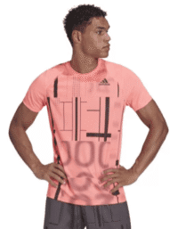 ADIDAS Club Grahpic Tee pink Mens (Storlek: XXL)