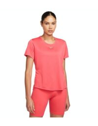 Nike DriFit One Short Sleeve Top Red Women (Storlek: XL)