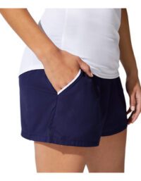 ASICS Court Shorts Navy w Pockets Women (Storlek: XS)
