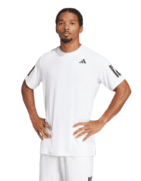 Adidas Club 3stripes Tee White Mens (Storlek: XXL)