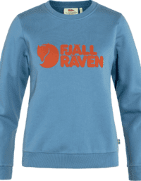 Fjällräven Women's Fjällräven Logo Sweater Dawn Blue/Terracotta Brown