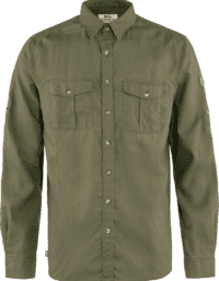 Fjällräven Men's Övik Travel Long Sleeved Shirt Green