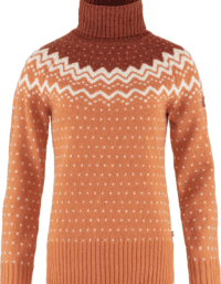 Fjällräven Women's Övik Knit Roller Neck Desert Brown-Autumn Leaf