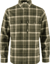 Fjällräven Men's Värmland Heavy Flannel Shirt Green-Deep Forest