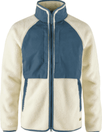 Fjällräven Men's Vardag Pile Jacket Chalk White-Indigo Blue