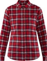 Fjällräven Women's Övik Flannel Shirt Deep Red
