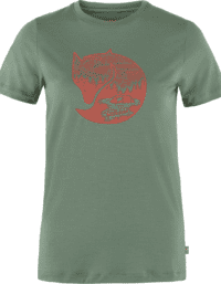 Fjällräven Women's Abisko Wool Fox Short Sleeve Patina Green/Terracotta Brown