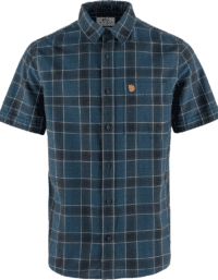 Fjällräven Men's Övik Travel Shirt Short Sleeve Indigo Blue-Dark Navy