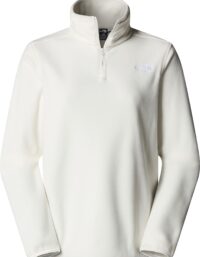 The North Face Women's Glacier Fleece 1/4 Zip Jacket White Dune