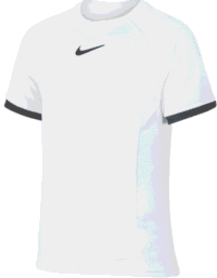 NIKE Court dry SS Top White - Boys (Storlek kläder: XS)