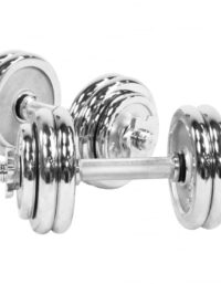Gorilla Sports Hantlar CHROME Gjutjärn 2x15kg