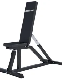 Gorilla Sports Träningsbänk POWER PRO Justerbar Ställbar - Vit