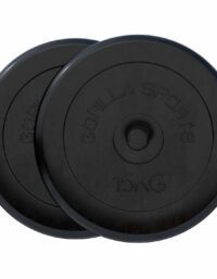 Gorilla Sports Viktskivor GUMMI Gjutjärn 2x15kg