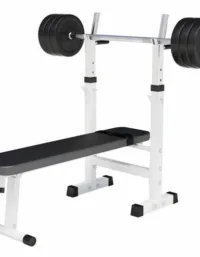 Gorilla Sports Bänkpress WHITE Skivstång 38kg