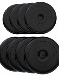 Gorilla Sports Viktskivor GUMMI Gjutjärn 4x5kg 4x2,5kg