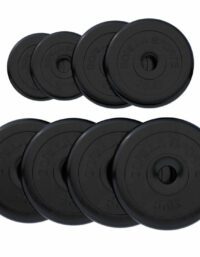 Gorilla Sports Viktskivor GUMMI Gjutjärn 4x5kg 2x2,5kg 2x1,25kg