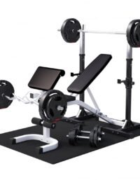 Gorilla Sports Multibänk Med Skivstångsställningsstativ 100kg