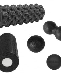 Gorilla Sports Faciapaketet Foam Roller Massageboll - Paket 1 - Tre produkter