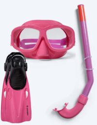 Watery snorkelset för junior (8-15) - Wyre/Bimasha - Lila/rosa - Snorkelset barn (4-16 år)