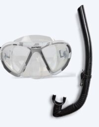 Watery Combo snorkelset för vuxna (från 15 år) - Rudder Camo/Itzel - Klar/svart - Snorkelset vuxna (+16 år)